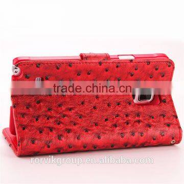 Hot selling wallet case for Samsung note 4 Mobile Phone case with card slots