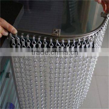 Fine aluminum chain link Insect & Fly Screen, room divider