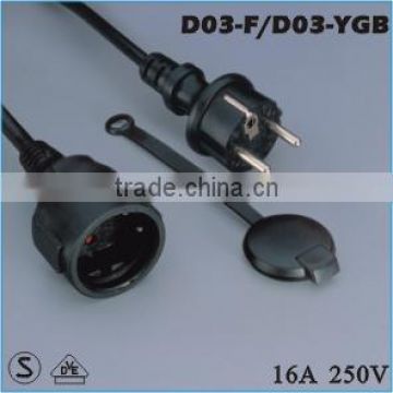 European extension cord D03-F/D03-YGB