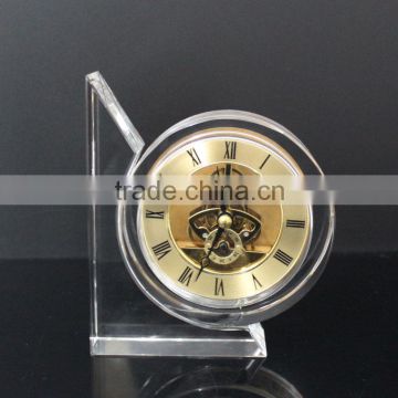 2013 new design crystal glass desk clock