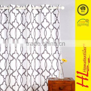 HLHT OKTEX 100 approved high-grade jacquard polyester model of live room curtain