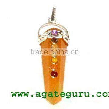 Yellow Aventurine 7 Chakara Bridge Pendant