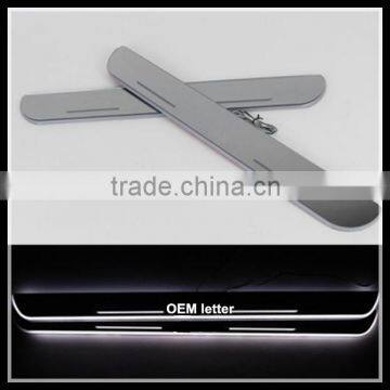 car accessory led door sill scuff plate for Mercedes Ben.z C W205 2014-2015 CE-certificate led moving door scuff light