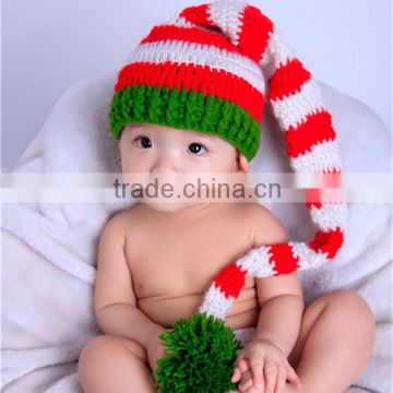 Baby Elf Long Tail Pom Pom Hat