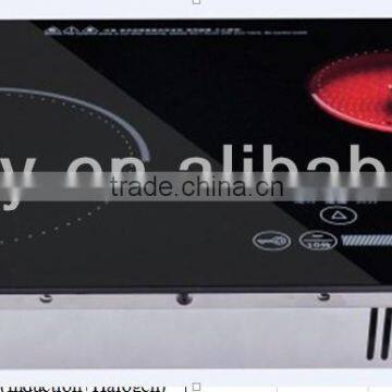 Build-in & Table Type Cooker with Halogen and Induction Double Burners and Touching Switch