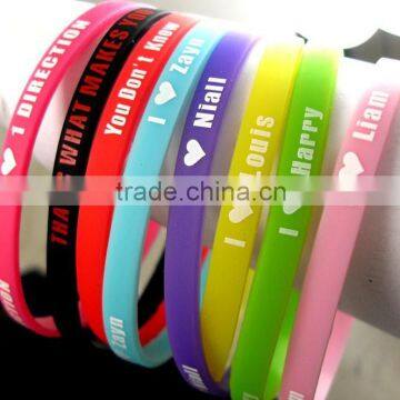 Kids silicone wristband I love Louis