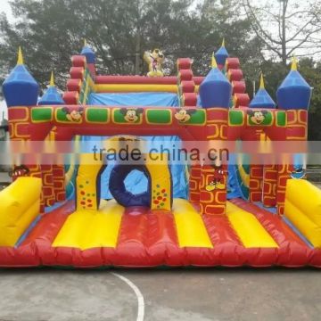 2015 hot mickey inflatable slide, inflatable cartoon slide