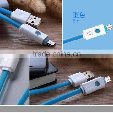 Universal USB Charger LED USB Cable for Android, Fashinable TPE Flat Data Cable photo-5