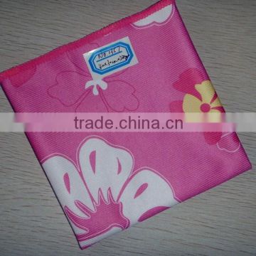 Printing glass microfiber cleaning cloth