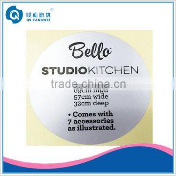 Designed reusable permanent adhesive waterproof labels for glass