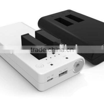 Powr Bank for Gopro Hero 4 Battery / AHDBT-401 Battery Dual USB Charger