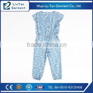 beautiful printing kids denim overalls