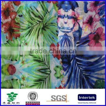 silk-like spring summer floral printed 100% polyester chiffon fabric