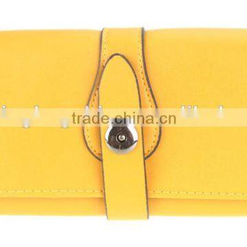 Purse high quality PU bright yellow wallet