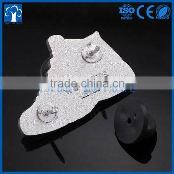 Custom Back Stamp Metal Hard Enamel Shoes Lapel Pin photo-3