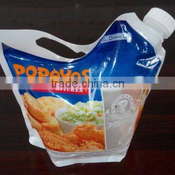 kitchen using stand up spout pouch