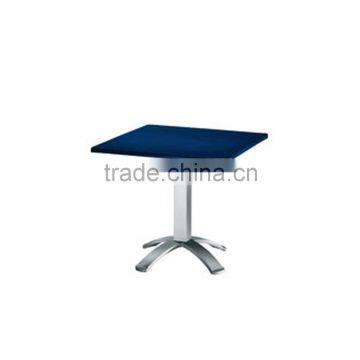 Metal base sqaure table restaurant dining table YT7011