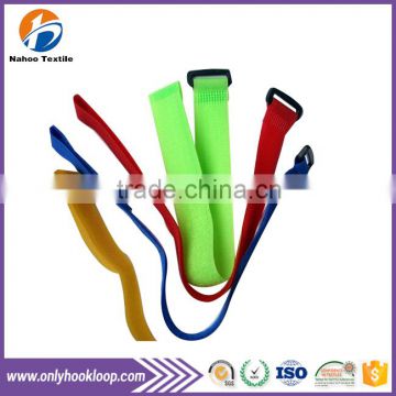 100% nylon hook and loop cable ties, high quality hook and loop cable ties, reusable cable ties