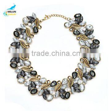 Yiwu Wholesale Handmade Jewelry Fashion Charm Flower Shaped Fine Choker Necklace