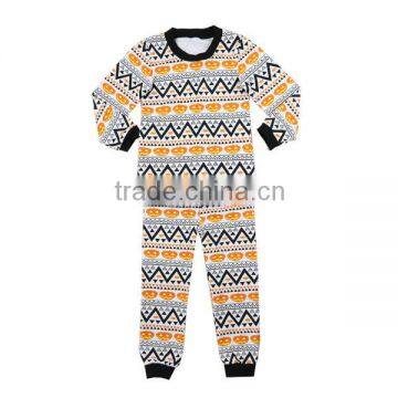 High quality pumpkin pajamas Halloween unisex pajamas cotton pajamas