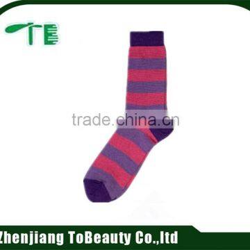 knitted winter stripe sock