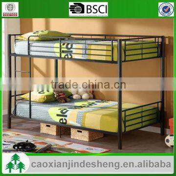 Bedroom Furniture Kids use metal twin over twin bunk bed - Black finish TT-08