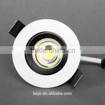 Recessed Mini Spot Light 3w Led Downlight With Black Anti-glare Inner Ring