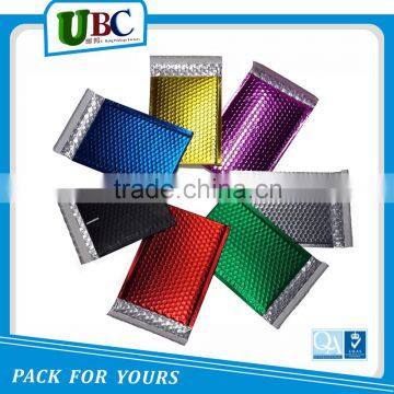 Colored decoration wholesale custom foil poly matte metallic bubble mailer