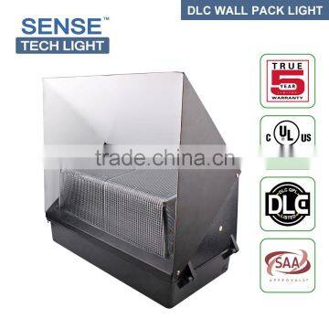 2016 DLC listed outdoor lighting 120w led wall pack light used in corridor