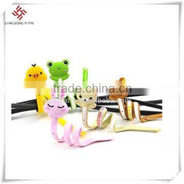 Custom silicone cable winder mobile accessories