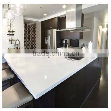 snow white solid surface kitchen tops with sink,solid surface kitchen countertop& quartz stone kitchen countertops