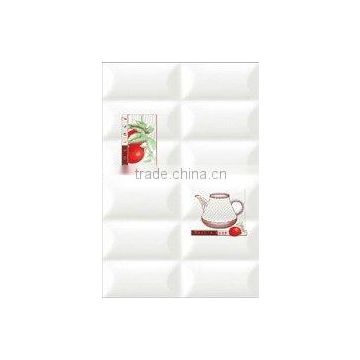 White color ceramic wall tile for bathroom 300x450mm