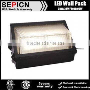 HOCAN UL DLC LED Wall Pack Lights 90w 5 Years Warranty