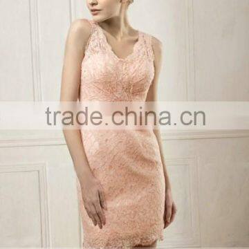 D109 Fashion Mature Women Bodycon Lace Cocktail Dresses