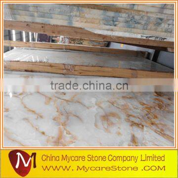 polished decorative onyx translucent marble panel