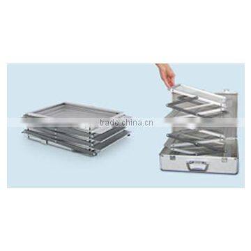 Portable Folding A4/A3 Magazine Rack, PS/wood Brochure Holder