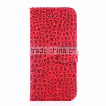Luxury Crocodile Leather Flip Case For Apple IPhone 6s 4.7inch Phone Cover Cases With Stand Function