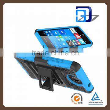 New Products 3 in 1 Holster Silicone + PC Hybrid Kickstand Handy Belt Clip Case for Microsoft Nokia Lumia 650 Cover Accessory photo-4
