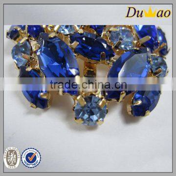 Blue Metal Rhinestone Shoe Buckle photo-2