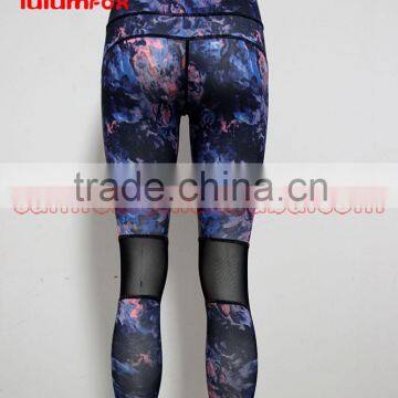 280-1 OEM 87%NYLON 13%SPANDEX Sublimated Mesh Stitching Women GYM Custom Wholesale Leggings