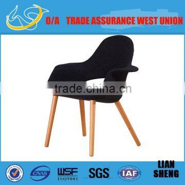 2016 new design solid wood legs fabric leisure chair DCW9022#