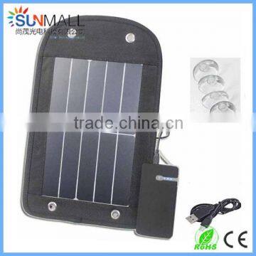 2014 new foldable solar panel charger for iPhone and iPad directly under the sunshine