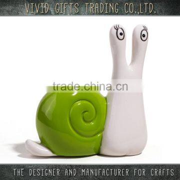 All seasons porcelain custom snail decoration garden