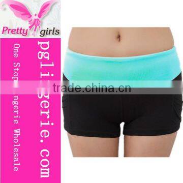 Breathable running short blue girl running shorts gym sports fitness shorts