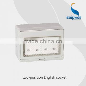 250V 13A Wall Switch And Outlet Waterproof Outlet With ROHS(SP-2S)