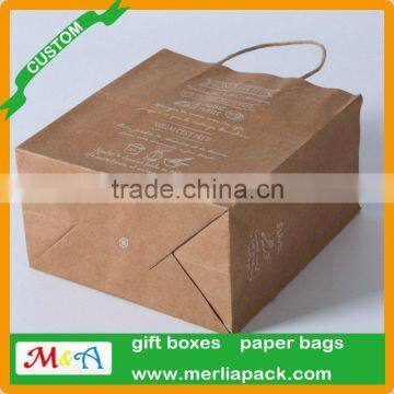 BROWN TWISTED HANDLE KRAFT PAPER CARRIER BAGS 120 GSM PREMIUM PULP BAGS photo-3