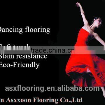 Commercial anti-static homogeneous pvc flooring for danceing room