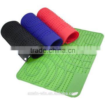 Hot sell New Make SILICONE GLASS DRYING MAT Wine Bar DishRack Bar Mats