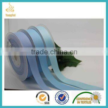Hot Sale 3 inch nylon taffate label black plaid ribbon