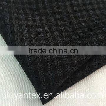 JY-1614 Small Checks Beautiful Design Colorful Printed T/r Woven Plain Weave Men's Leisure Suiting Coat Cloth Fabric photo-2